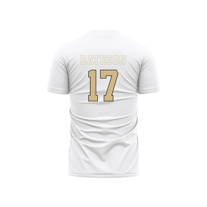 Wake Forest - NCAA Men's Soccer : Pierce Bateson - Pattern White Soccer Jersey