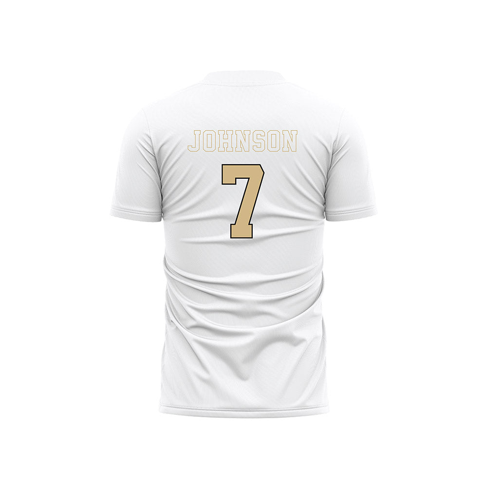 Wake Forest - NCAA Women's Soccer : Kristin Johnson - Pattern White Soccer Jersey