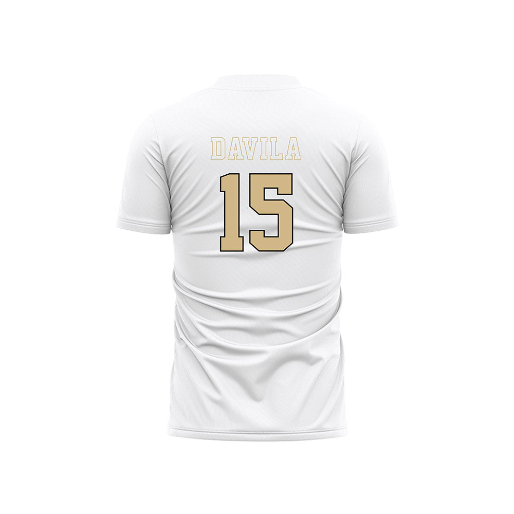 Wake Forest - NCAA Men's Soccer : Jojo Davila - Pattern White Soccer Jersey