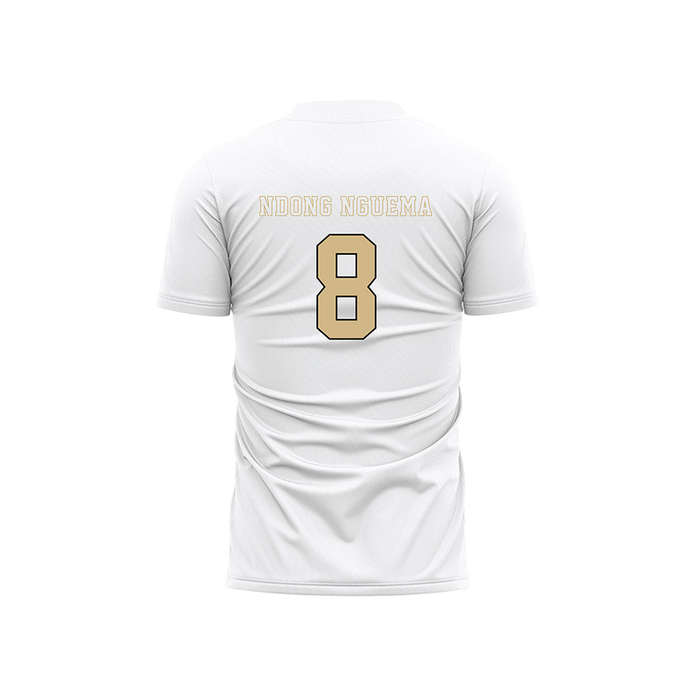Wake Forest - NCAA Men's Soccer : David Ndong Nguema - Pattern White Soccer Jersey-1
