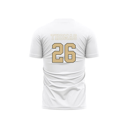 Wake Forest - NCAA Men's Soccer : Colin Thomas - Pattern White Soccer Jersey