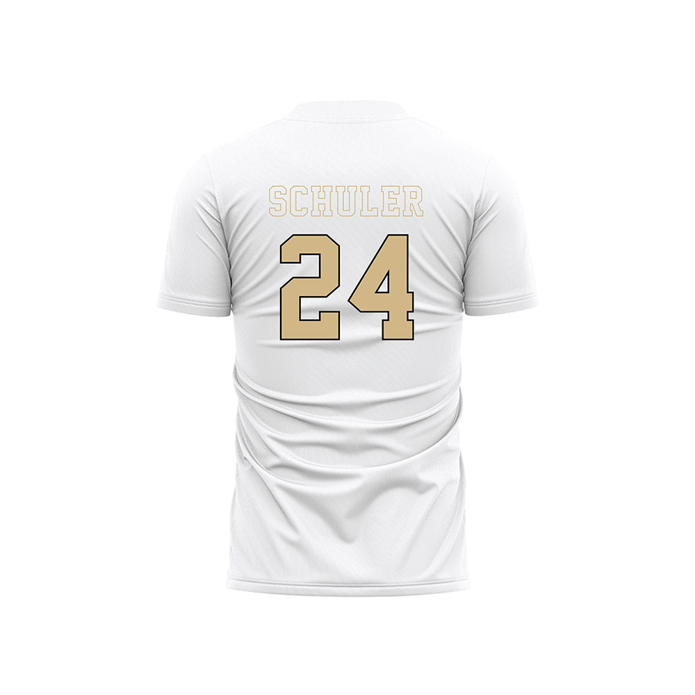 Wake Forest - NCAA Women's Soccer : Sydney Schuler - Pattern White Soccer Jersey-1