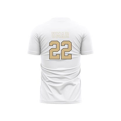 Wake Forest - NCAA Men's Soccer : Basit Umar - Pattern White Soccer Jersey