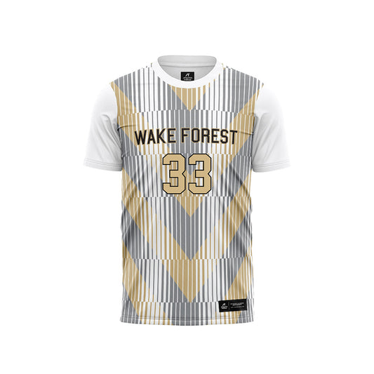Wake Forest - NCAA Women's Soccer : Victoria Coninck - Pattern White Soccer Jersey-0