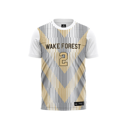 Wake Forest - NCAA Women's Soccer : Amaya Dawkins - Pattern White Soccer Jersey