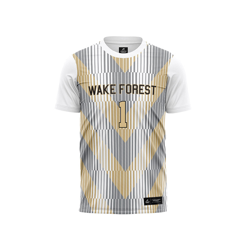 Wake Forest - NCAA Men's Soccer : John Di Stefano - Pattern White Soccer Jersey-0