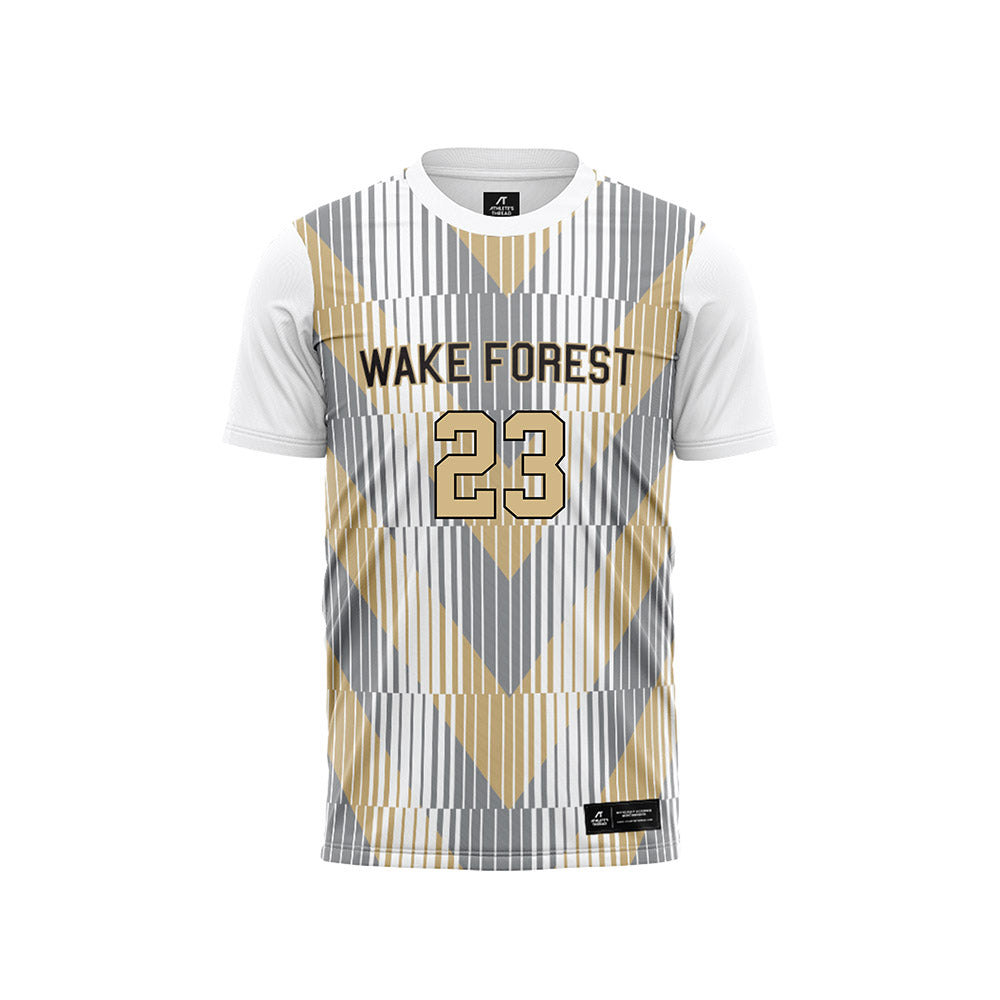 Wake Forest - NCAA Men's Soccer : Vlad Walent - Pattern White Soccer Jersey