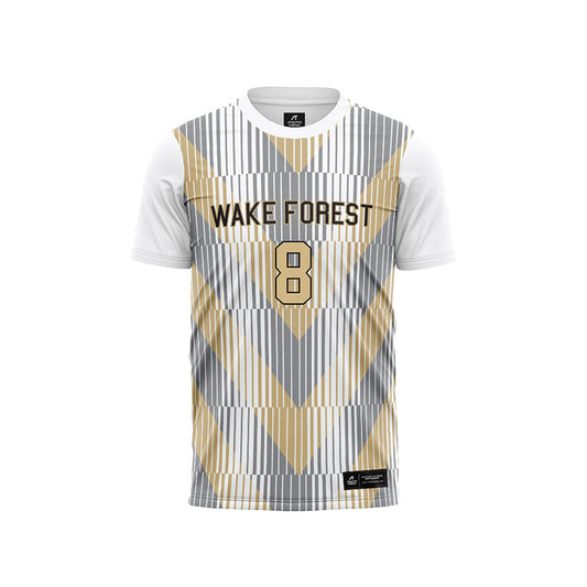 Wake Forest - NCAA Men's Soccer : David Ndong Nguema - Pattern White Soccer Jersey-0
