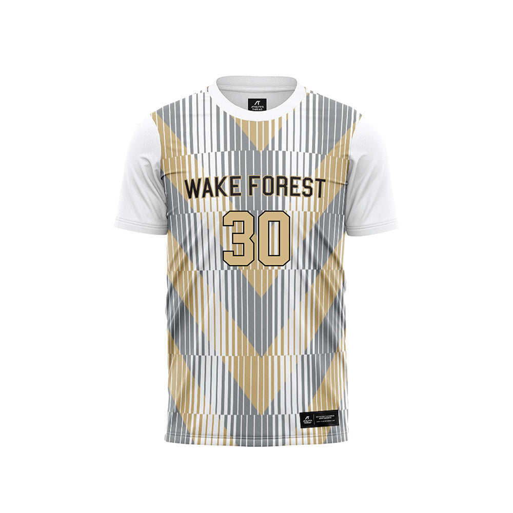 Wake Forest - NCAA Men's Soccer : Owen Barnett - Pattern White Soccer Jersey