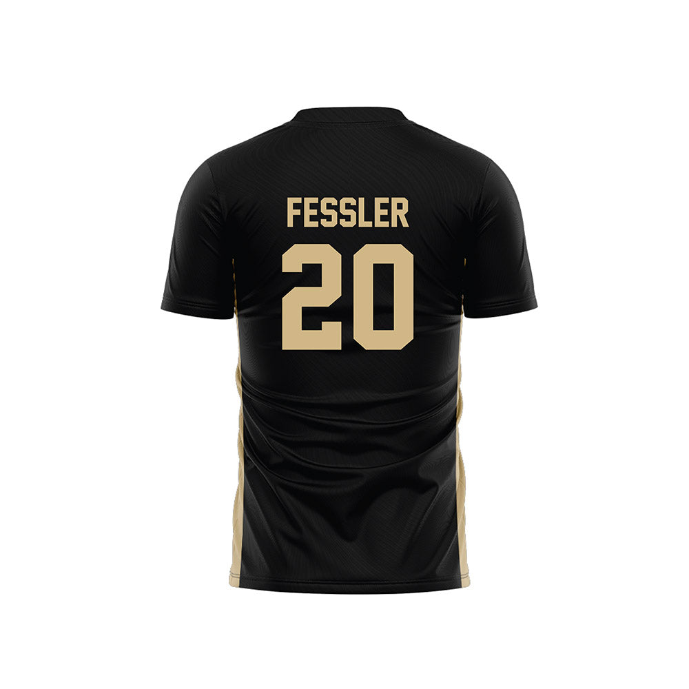 Wake Forest - NCAA Men's Soccer : Ryan Fessler - Black Soccer Jersey