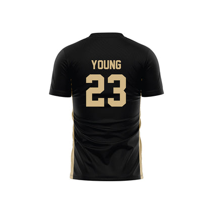 Wake Forest - NCAA Men's Soccer : Chandler Young - Black Soccer Jersey-1