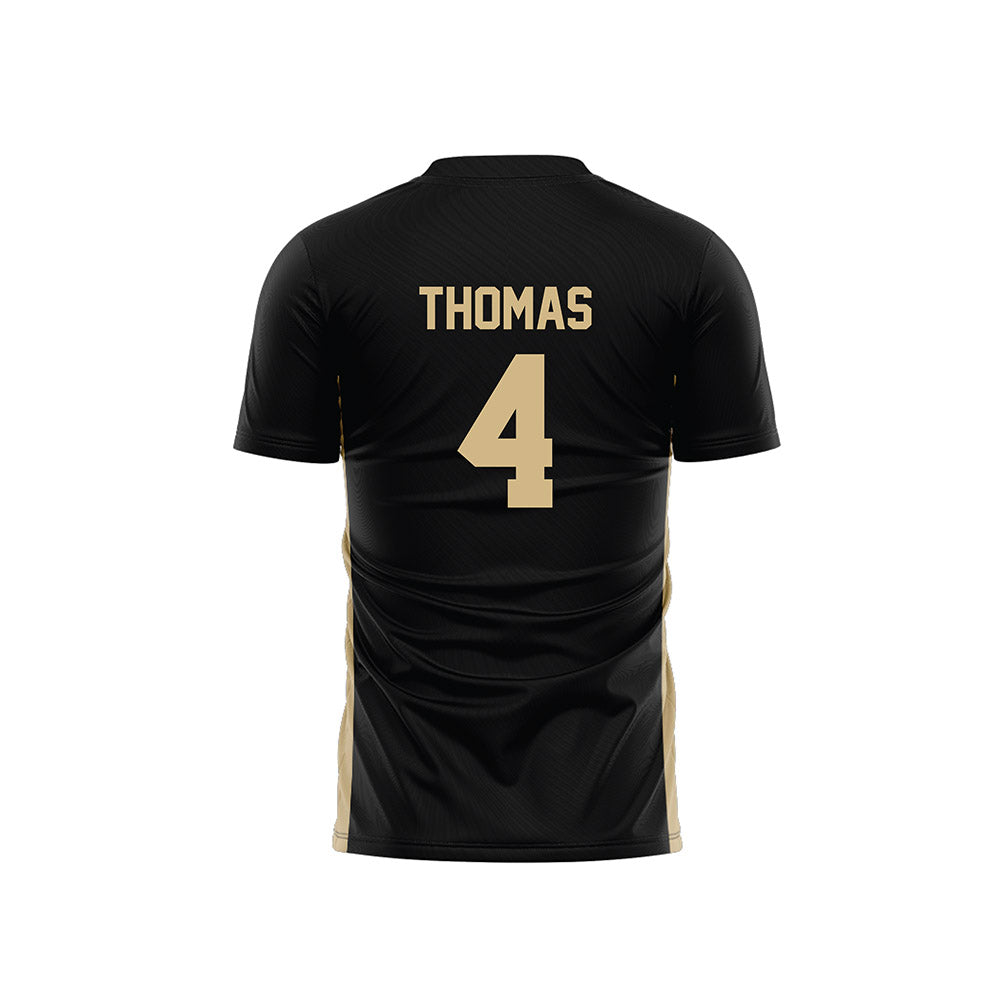 Wake Forest - NCAA Men's Soccer : Amoni Thomas - Black Soccer Jersey