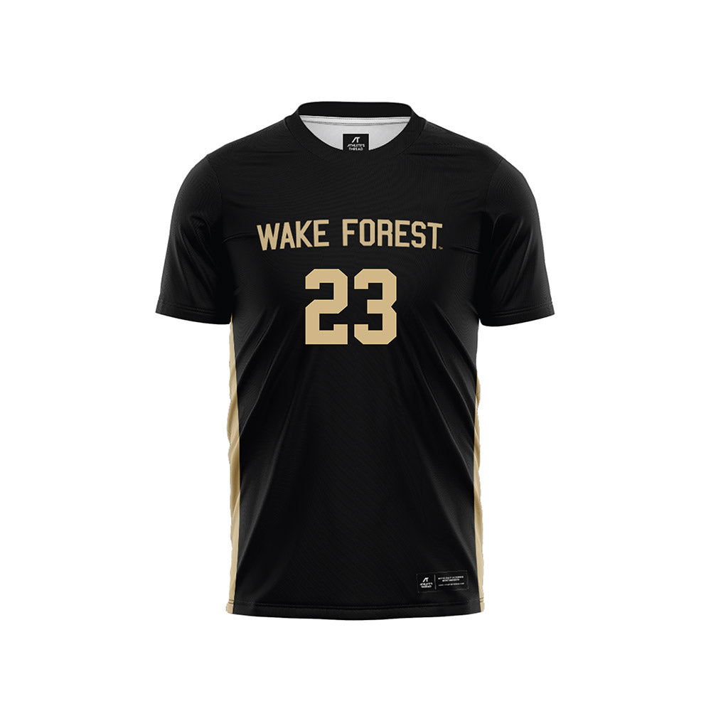 Wake Forest - NCAA Men's Soccer : Vlad Walent - Black Soccer Jersey