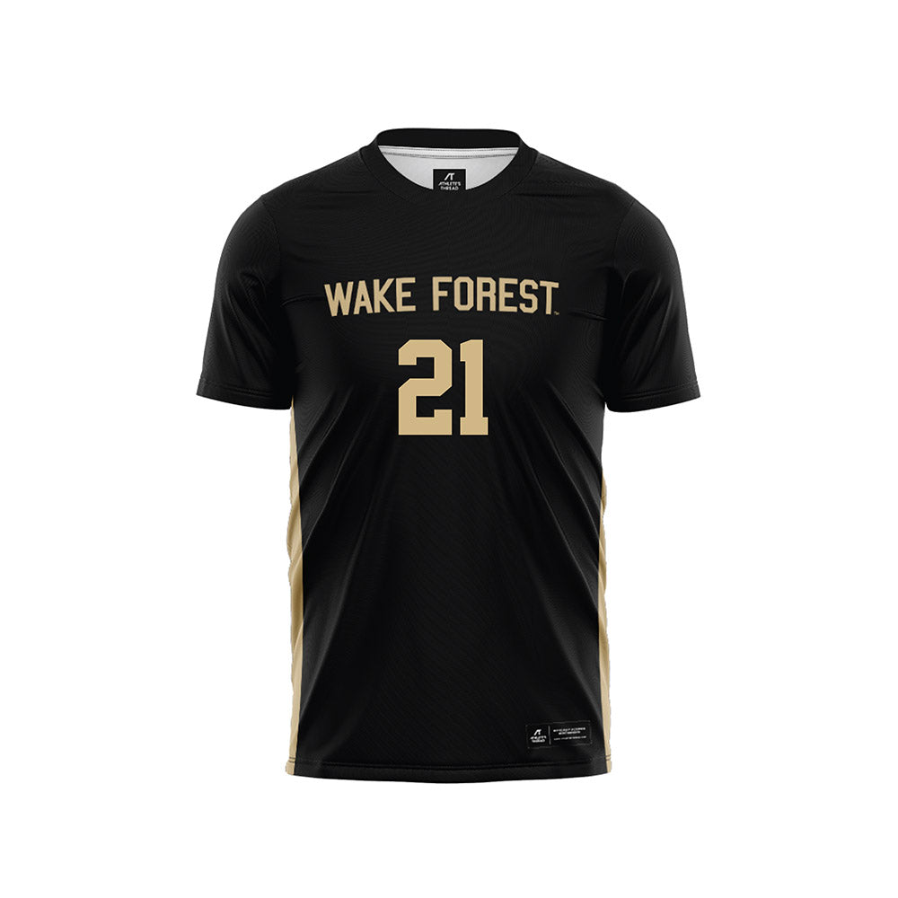 Wake Forest - NCAA Men's Soccer : Julian Kennedy - Black Soccer Jersey