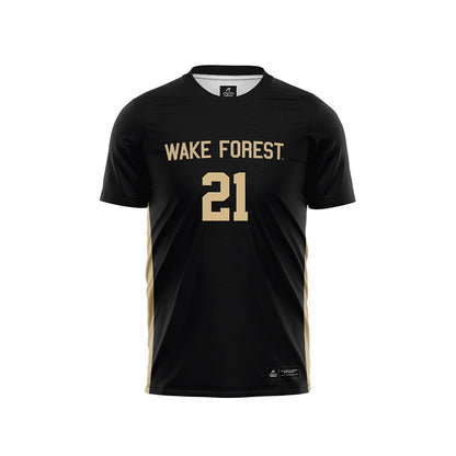 Wake Forest - NCAA Men's Soccer : Julian Kennedy - Black Soccer Jersey