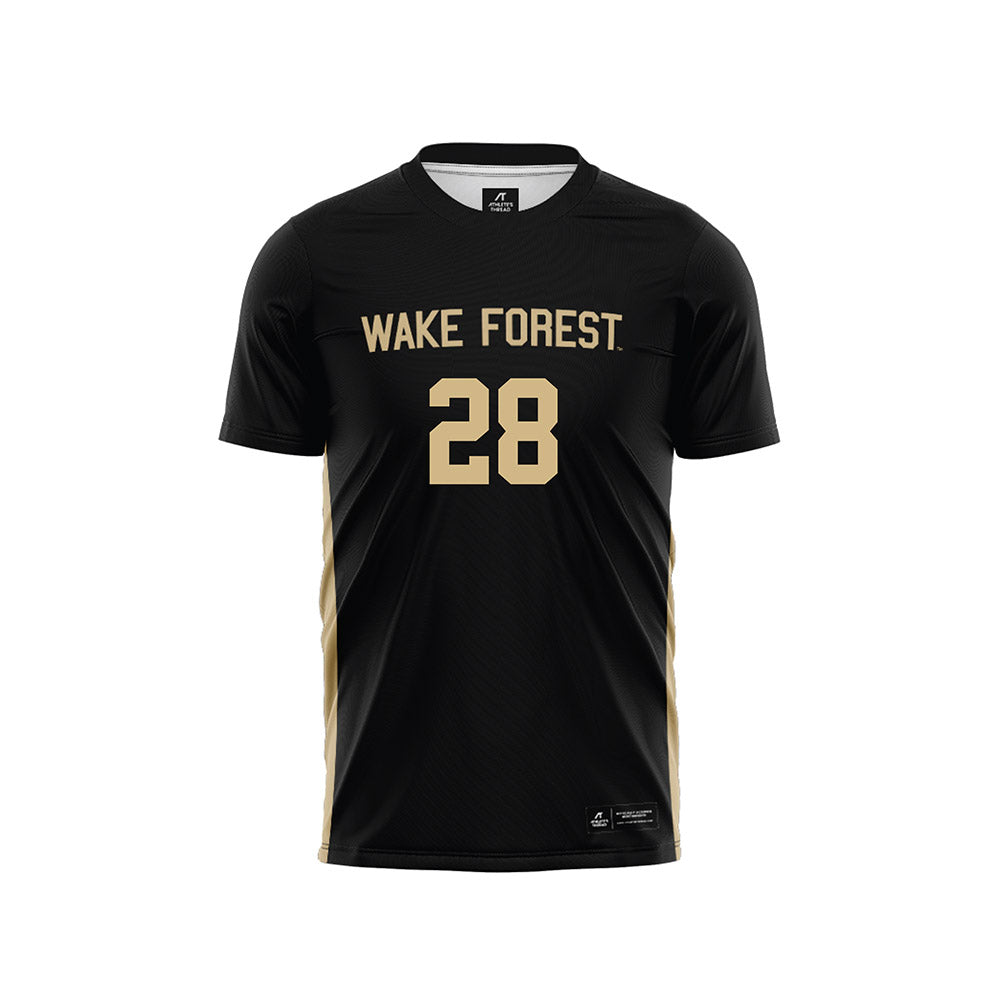 Wake Forest - NCAA Men's Soccer : Nicolas Mancilla - Black Soccer Jersey