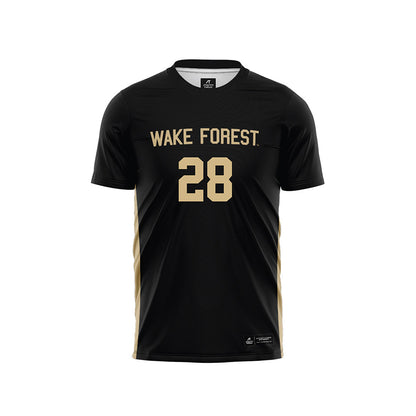 Wake Forest - NCAA Men's Soccer : Nicolas Mancilla - Black Soccer Jersey