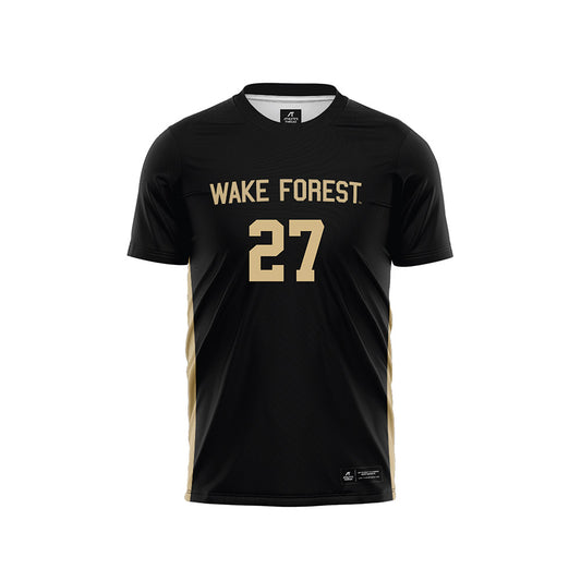 Wake Forest - NCAA Women's Soccer : Nadia DeMarinis - Black Soccer Jersey