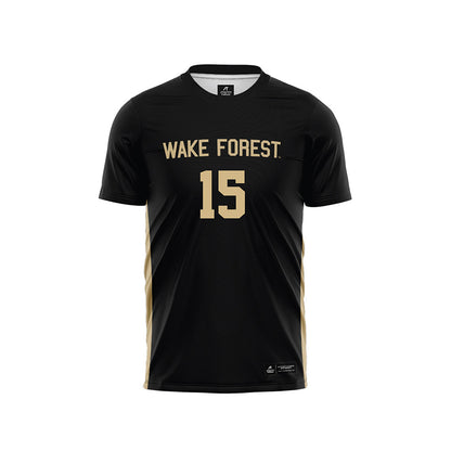 Wake Forest - NCAA Women's Soccer : Jordan Turner - Black Soccer Jersey-0