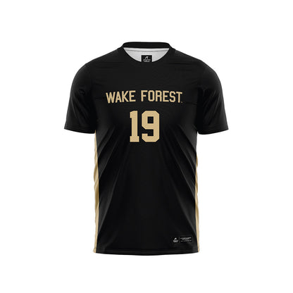 Wake Forest - NCAA Men's Soccer : Cristian Escribano - Black Soccer Jersey