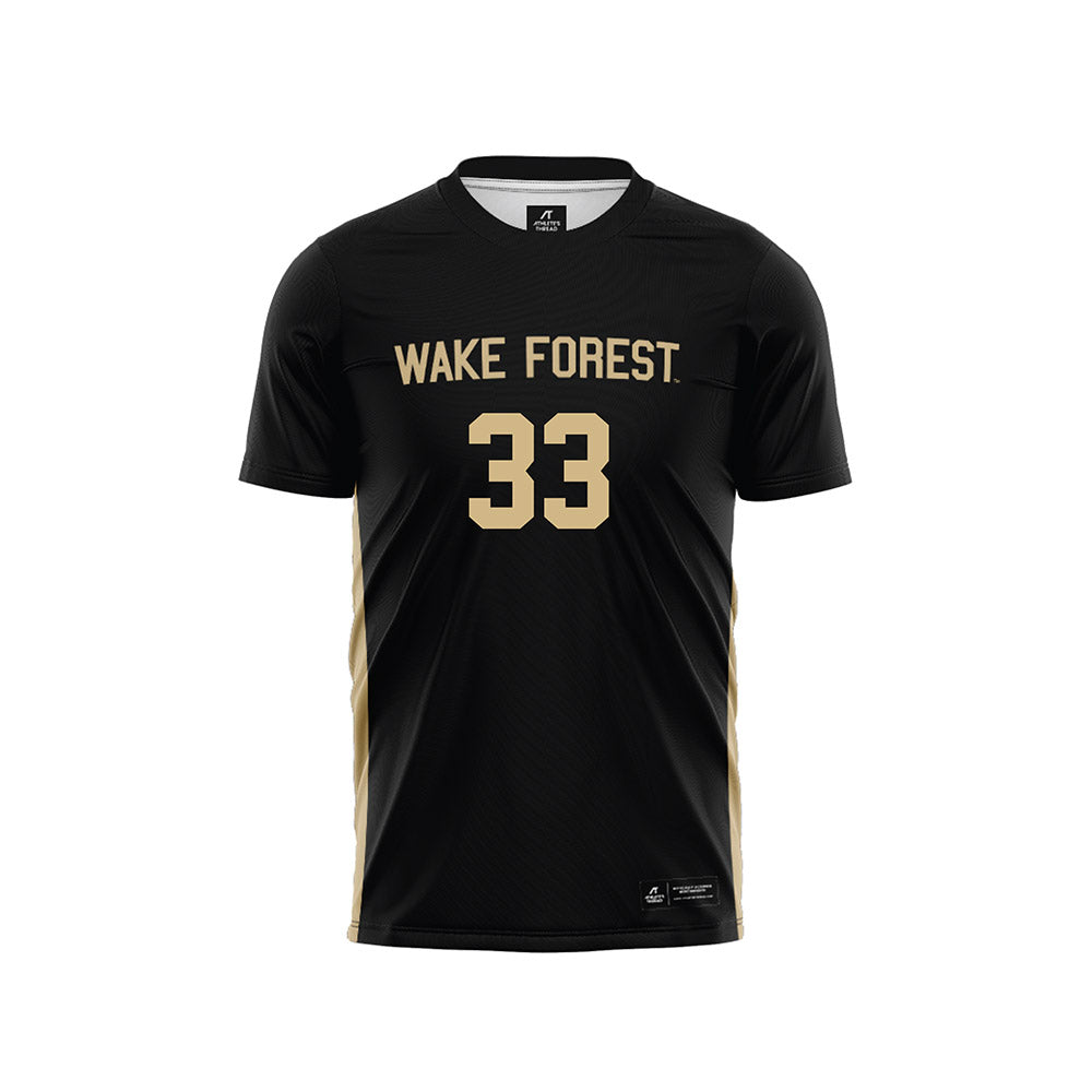 Wake Forest - NCAA Women's Soccer : Victoria Coninck - Black Soccer Jersey-0
