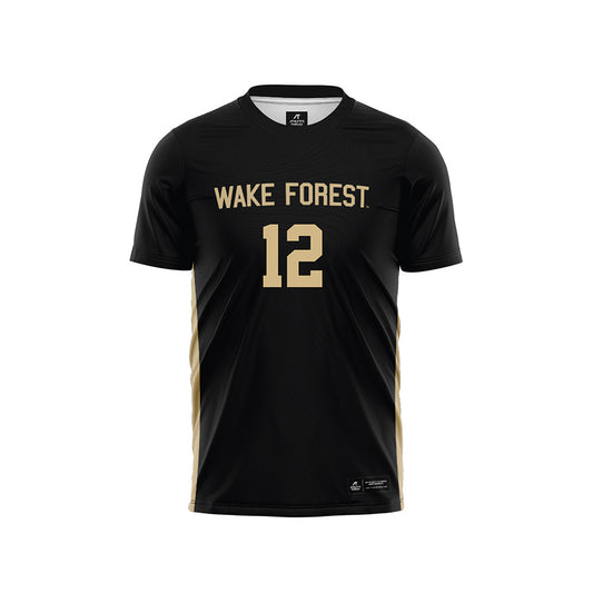 Wake Forest - NCAA Women's Soccer : Aislynn Maguire - Black Soccer Jersey-0