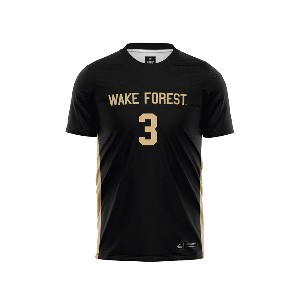 Wake Forest - NCAA Women's Soccer : Emily Colton - Black Soccer Jersey