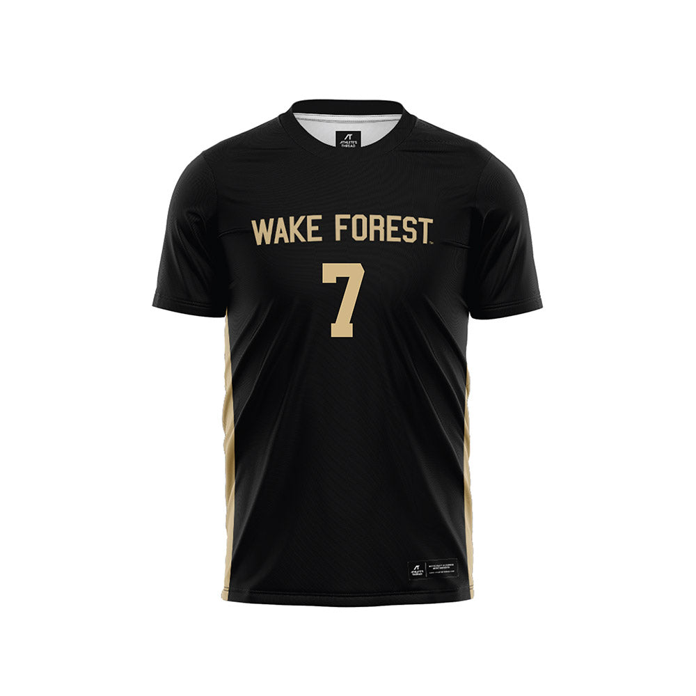 Wake Forest - NCAA Women's Soccer : Alejandra Gomez - Black Soccer Jersey-0