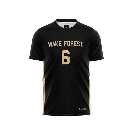 Wake Forest - NCAA Men's Soccer : Liam O'Gara - Black Soccer Jersey