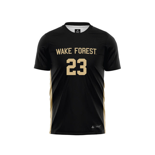 Wake Forest - NCAA Men's Soccer : Chandler Young - Black Soccer Jersey-0