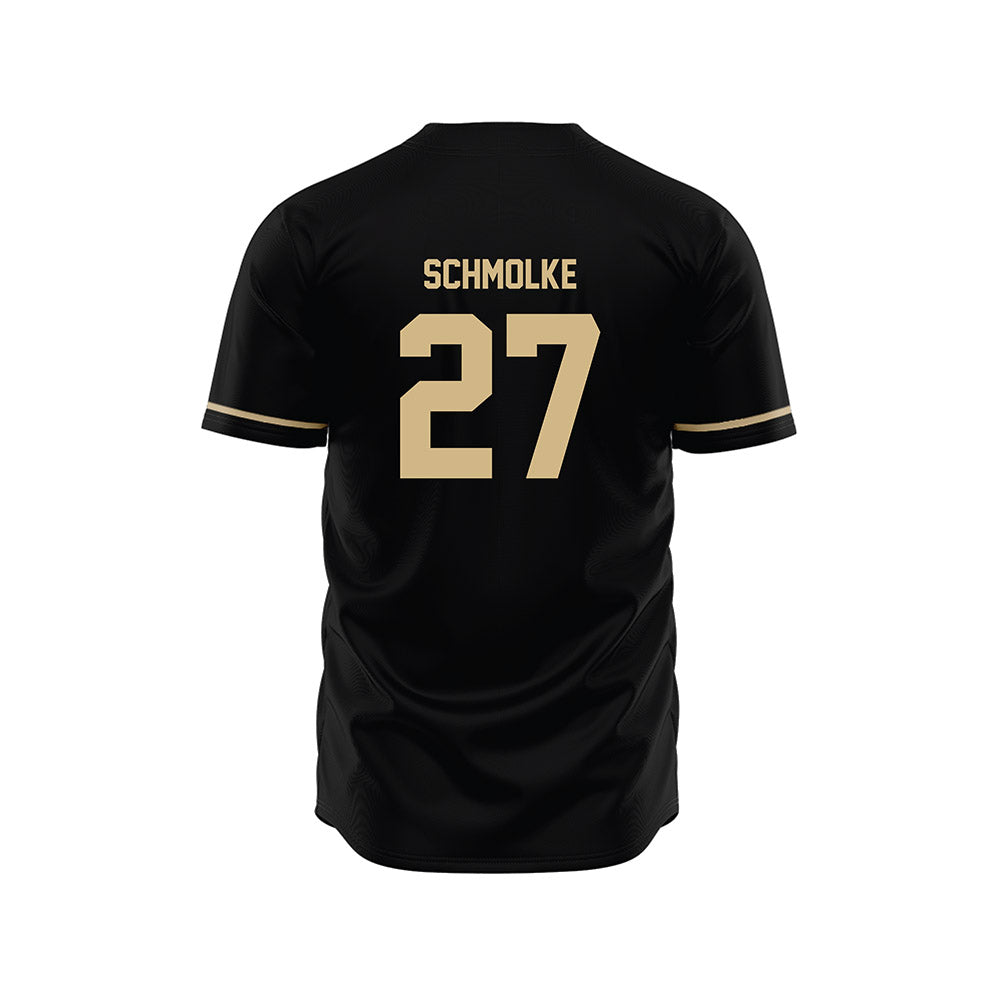 Wake Forest - NCAA Baseball : Luke Schmolke - Black Jersey-1