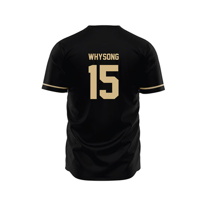 Wake Forest - NCAA Baseball : Nate Whysong - Black Jersey-1