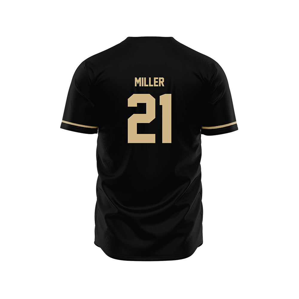 Wake Forest - NCAA Baseball : Jackson Miller - Black Jersey-1