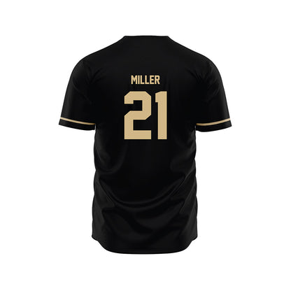 Wake Forest - NCAA Baseball : Jackson Miller - Black Jersey-1