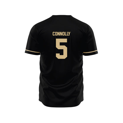 Wake Forest - NCAA Baseball : Brian Connolly - Black Jersey-1