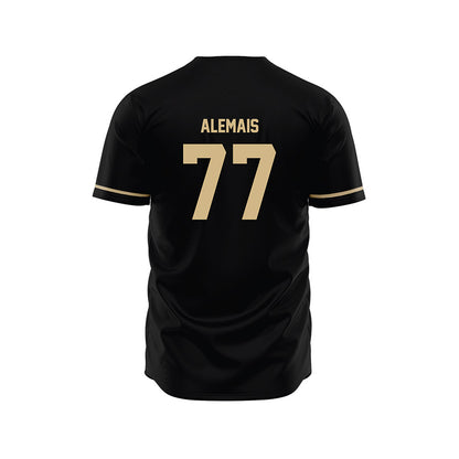 Wake Forest - NCAA Baseball : Seven Alemais - Black Jersey-1