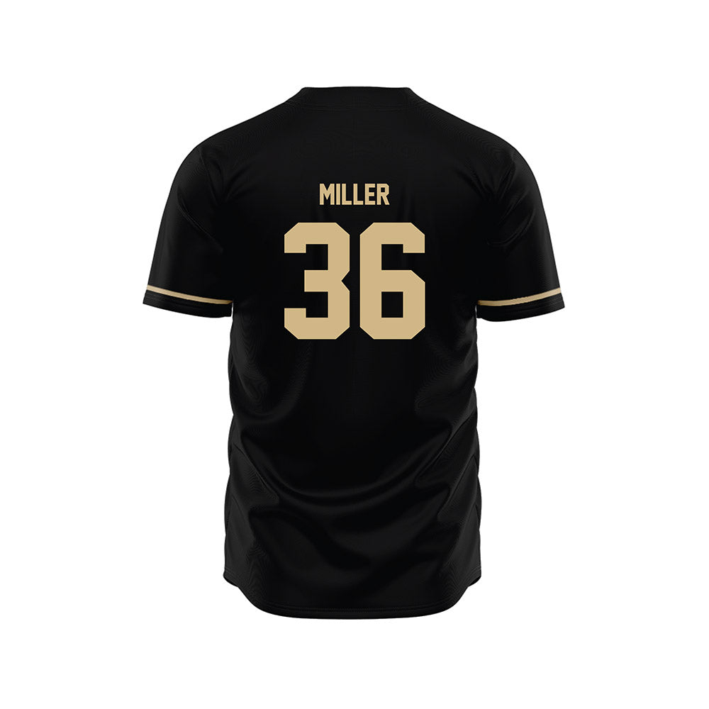 Wake Forest - NCAA Baseball : Cole Miller - Black Jersey-1