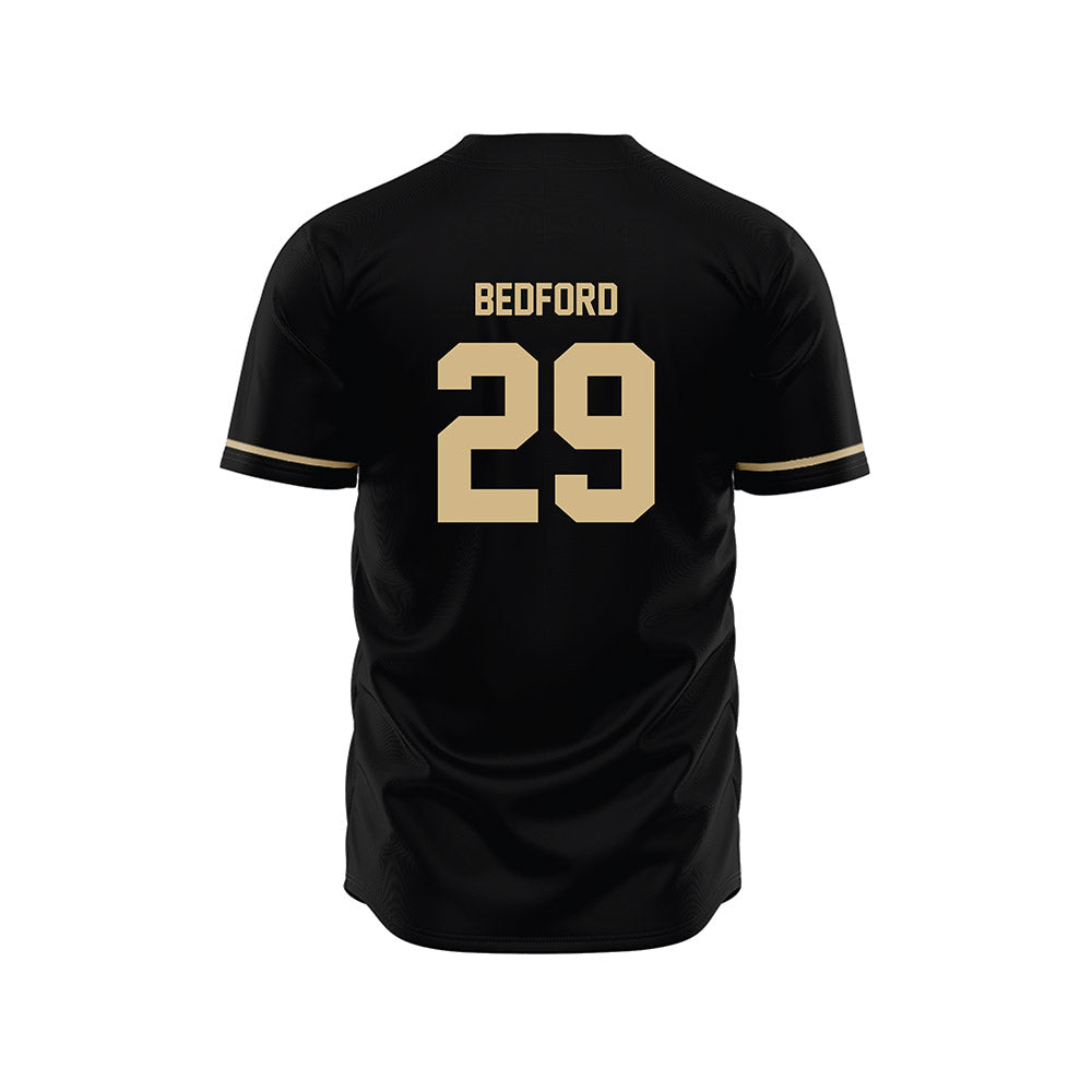 Wake Forest - NCAA Baseball : Matt Bedford - Black Jersey-1