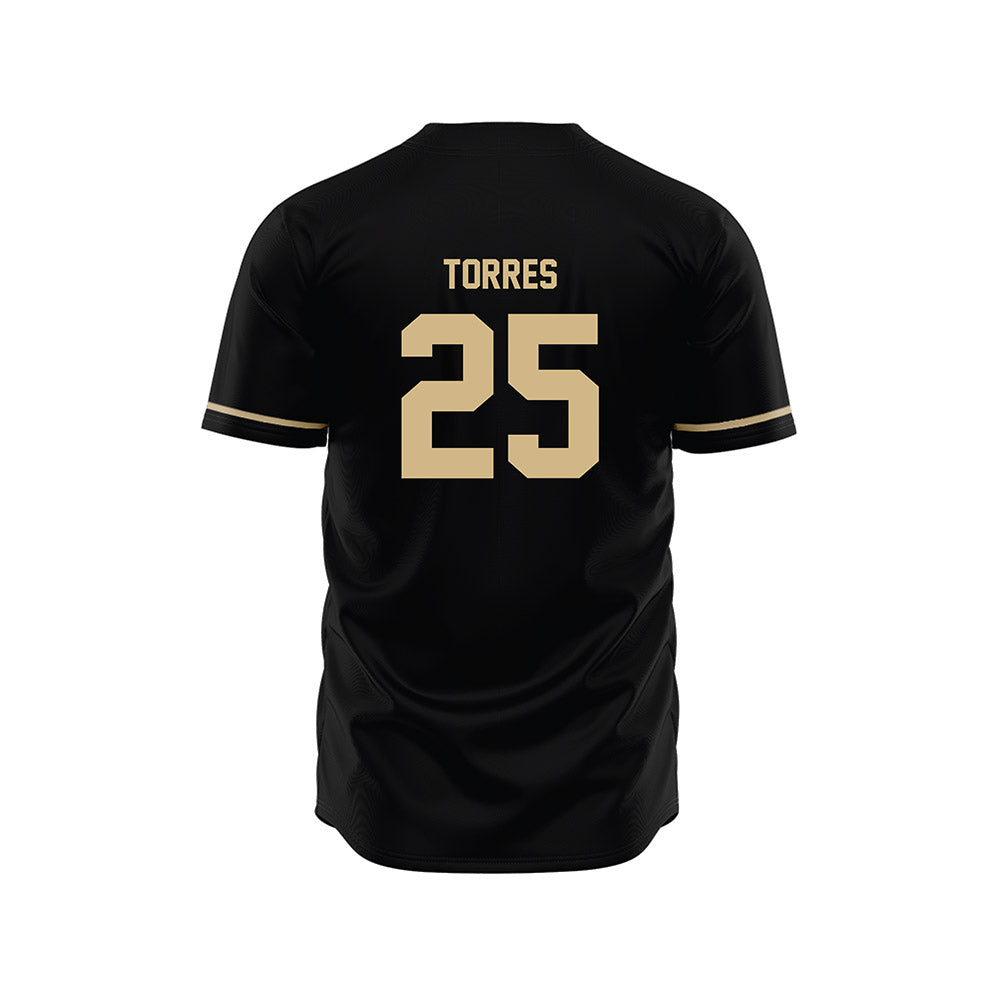 Wake Forest - NCAA Baseball : Boston Torres - Black Jersey-1