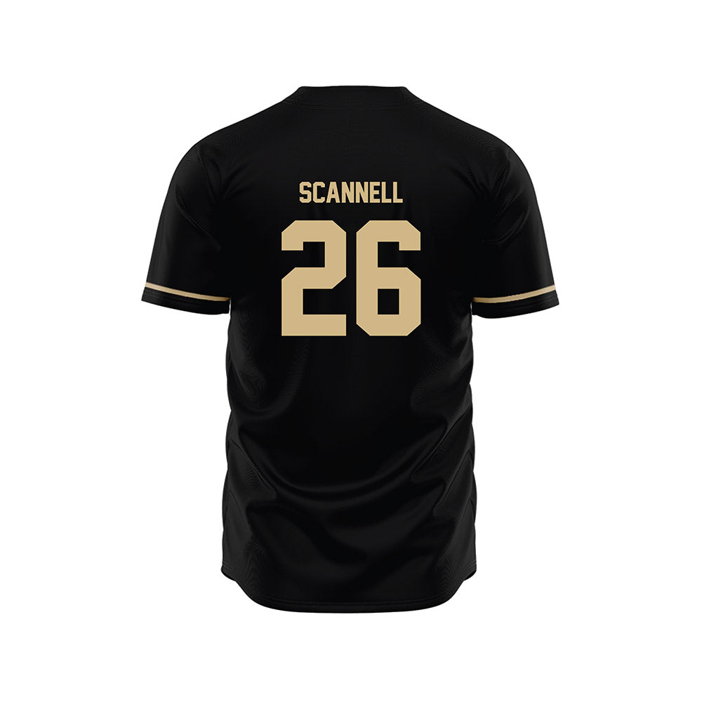 Wake Forest - NCAA Baseball : Matt Scannell - Black Jersey-1