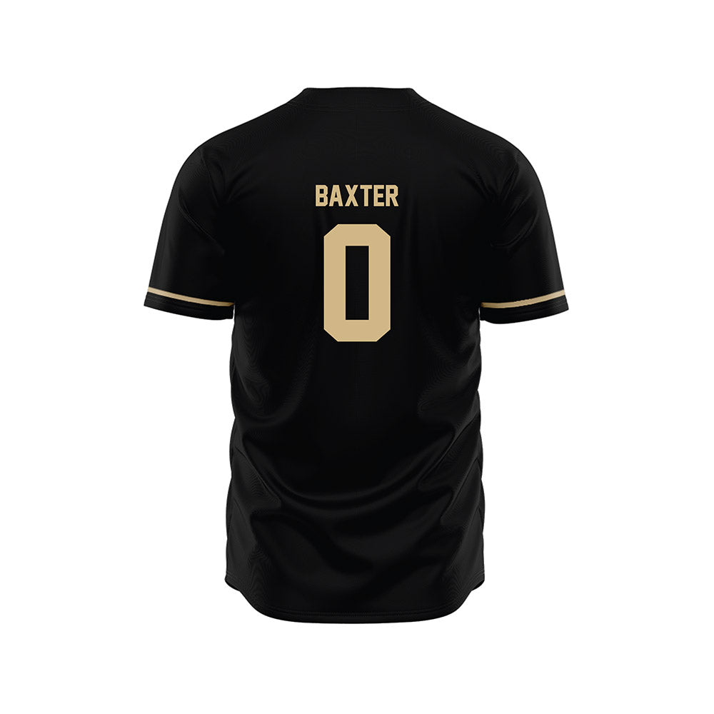 Wake Forest - NCAA Baseball : Cuyler Baxter - Black Jersey-1