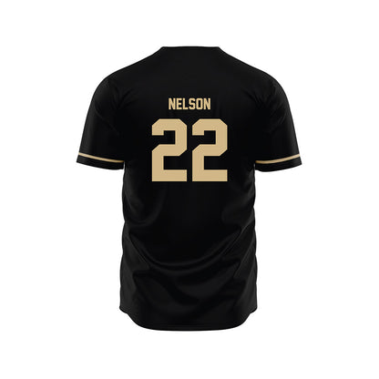 Wake Forest - NCAA Baseball : Cam Nelson - Black Jersey