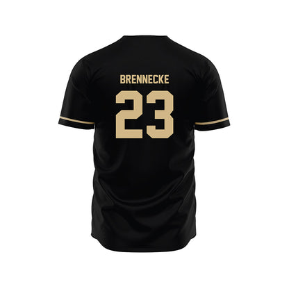 Wake Forest - NCAA Baseball : Ryan Brennecke - Black Jersey-1