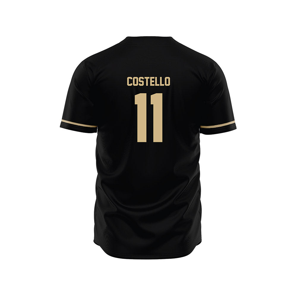 Wake Forest - NCAA Baseball : Luke Costello - Black Jersey-1