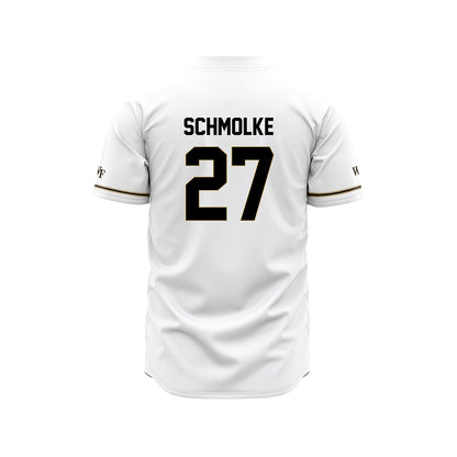 Wake Forest - NCAA Baseball : Luke Schmolke - White Jersey-1