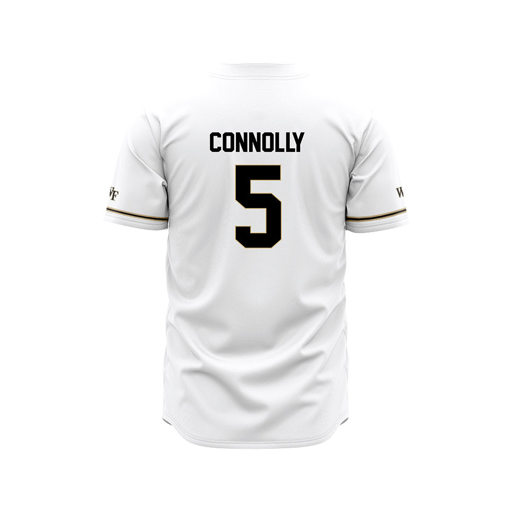 Wake Forest - NCAA Baseball : Brian Connolly - White Jersey-1