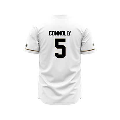 Wake Forest - NCAA Baseball : Brian Connolly - White Jersey-1