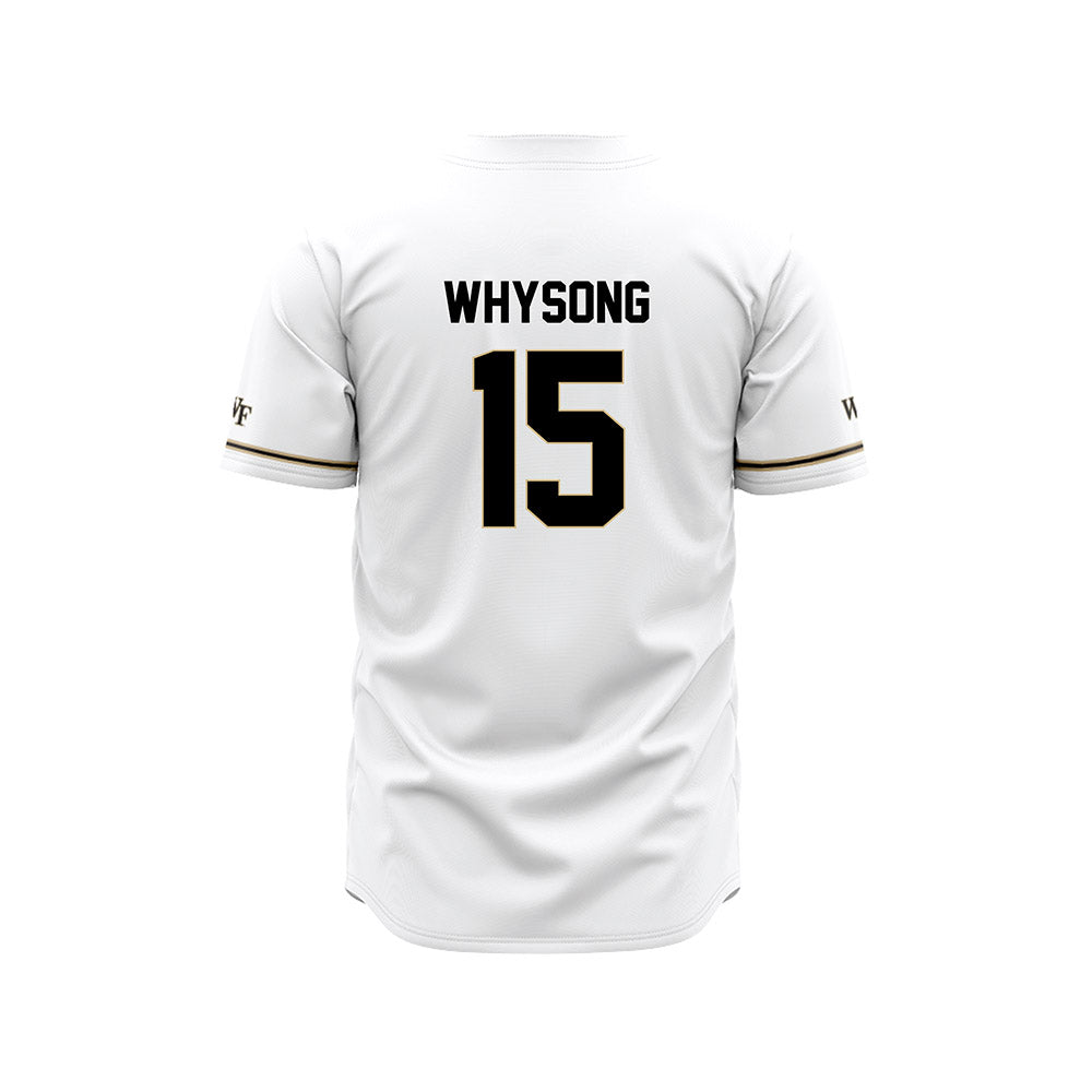 Wake Forest - NCAA Baseball : Nate Whysong - White Jersey-1