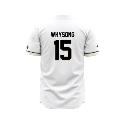 Wake Forest - NCAA Baseball : Nate Whysong - White Jersey-1