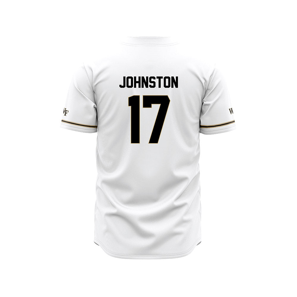 Wake Forest - NCAA Baseball : Zach Johnston - White Jersey